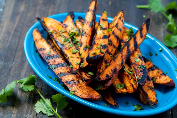 Grilled Sweet Potato Wedges