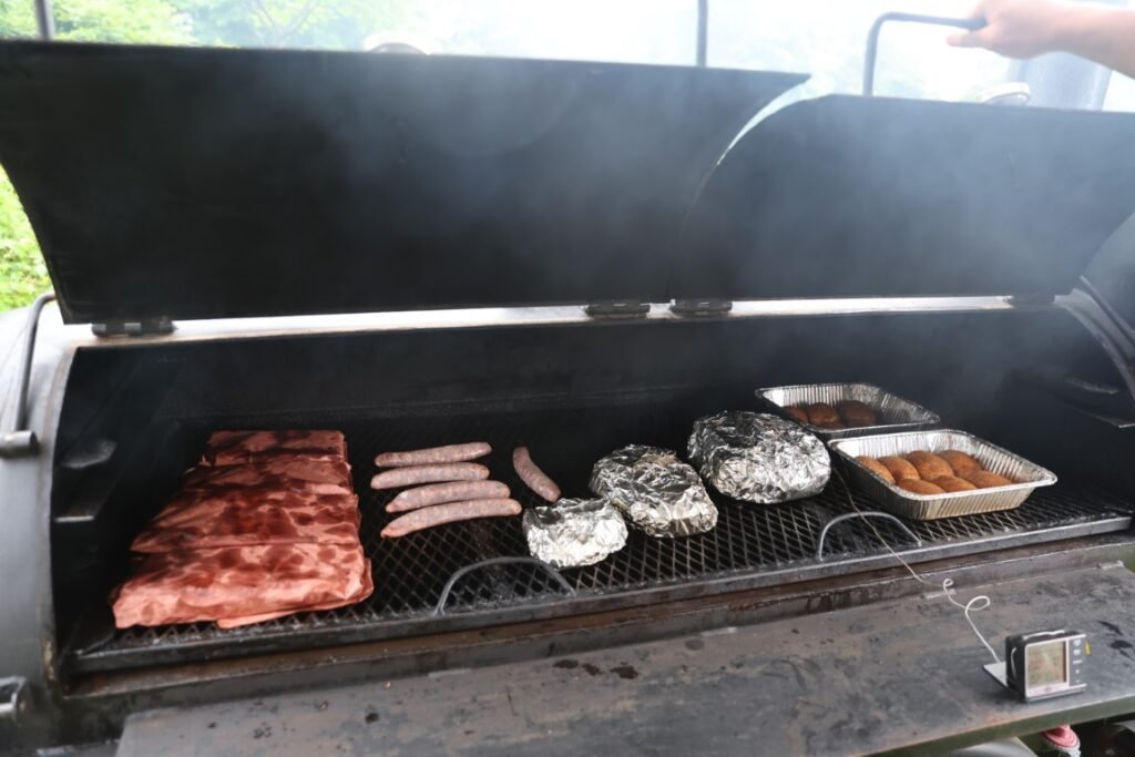 1K6A2326 Medium Barbecue meat on Rich Yang Smoker