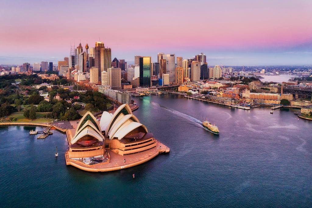 PinkishColourfulSunriseOverSydneyCityCbdOnWaterfrontOf - BBQ News