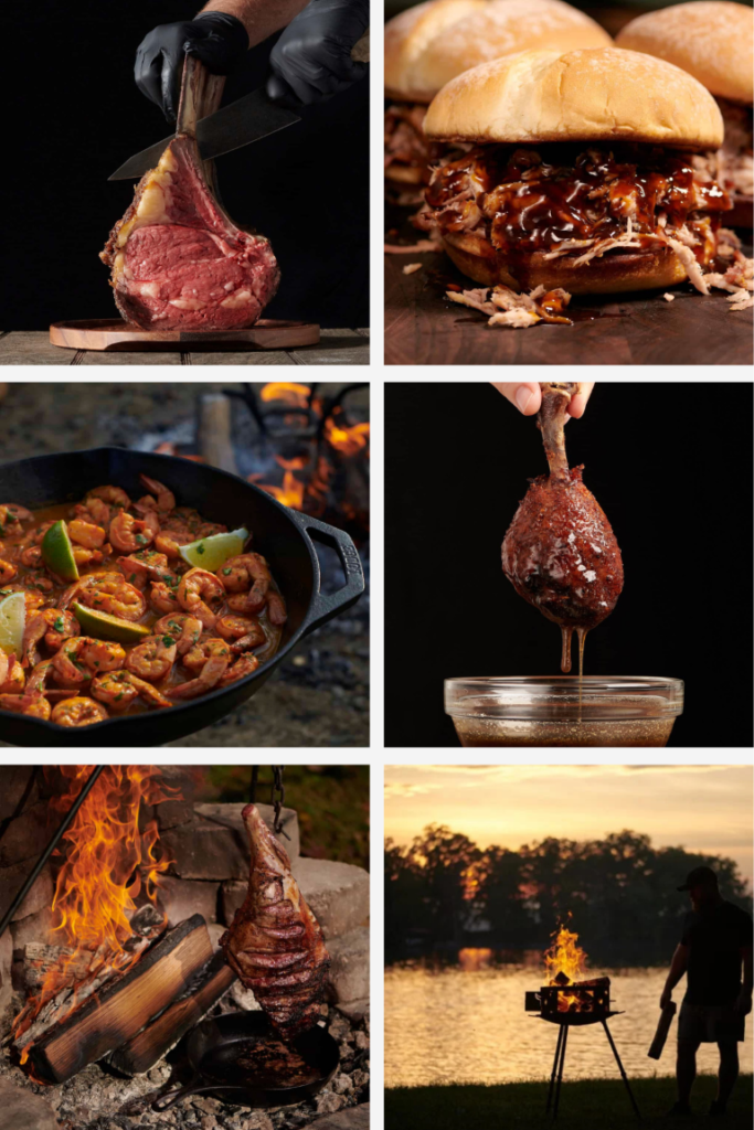 QA_09 Meats Depicting Each Recipe Category, Live Fire, Collage