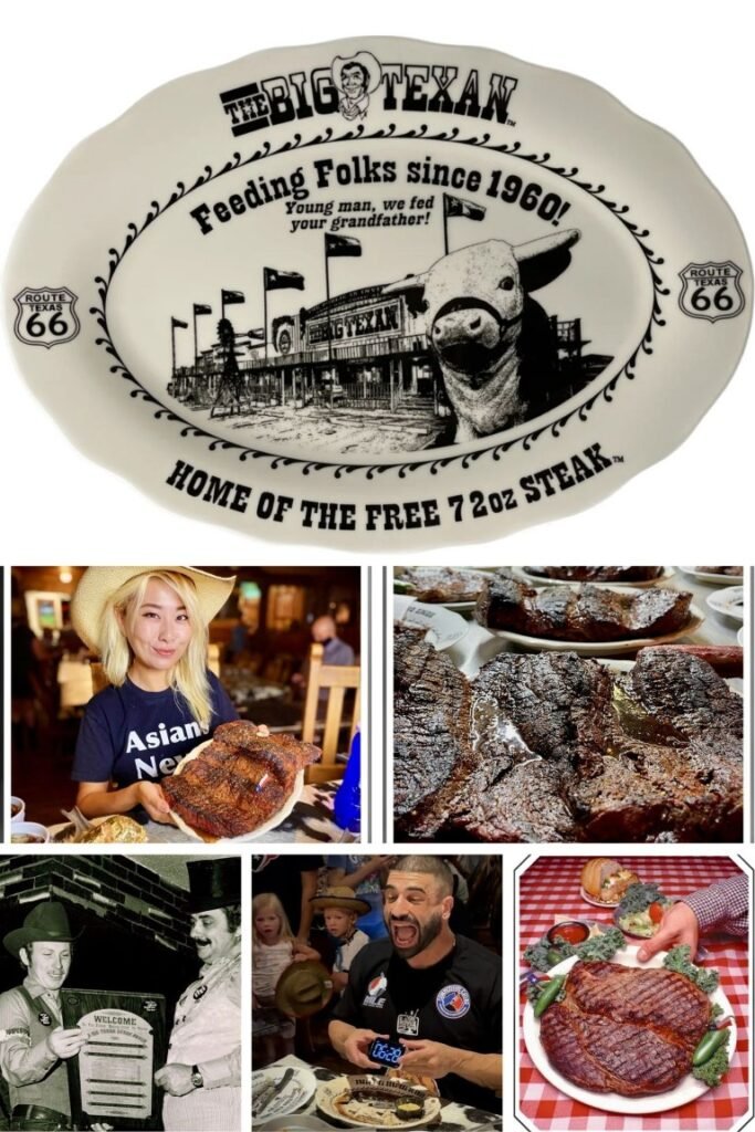72 Ounce Cowboy Steak Collage