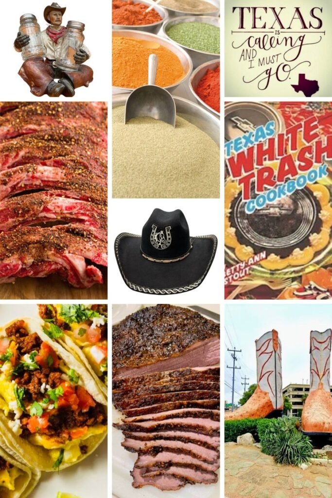 Texas BBQ Culture Collage