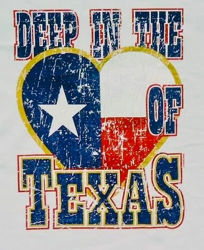 Deep in the Heart of Texas R,W,B Sign
