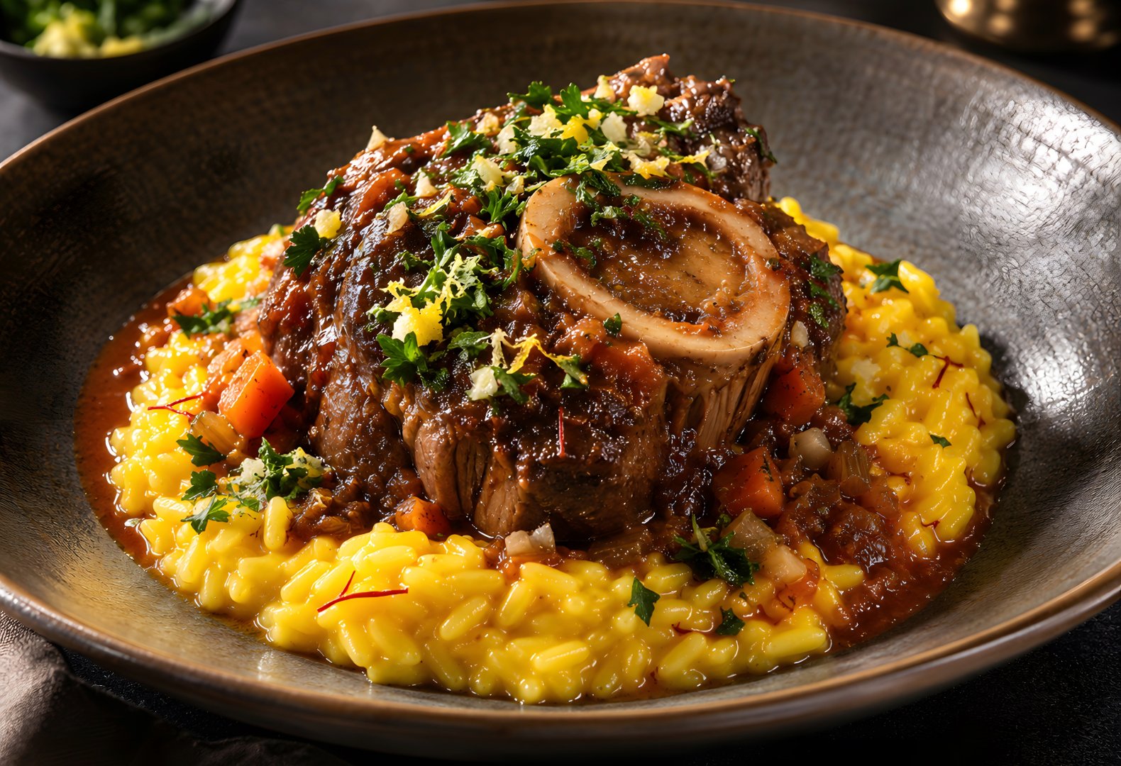 Braised Veal Shank Osso Buco with Saffron Risotto - BBQ News